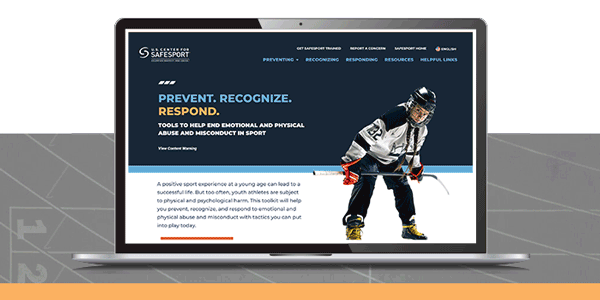 Animated GIF of Microsite Landing Page